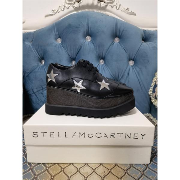 スター装飾 厚底シューズ ブラック クール 個性的 STELLA McCARTNEY ステラマッカートニー コピー