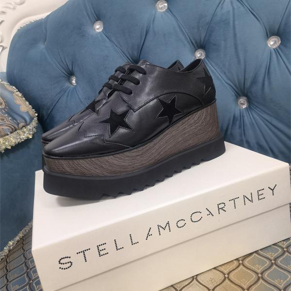  刺繍 厚底シューズ ブラック スタイリッシュ モダン STELLA McCARTNEY ステラマッカートニー コピー