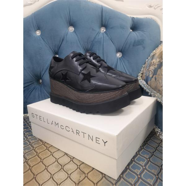  刺繍 厚底シューズ ブラック スタイリッシュ モダン STELLA McCARTNEY ステラマッカートニー コピー