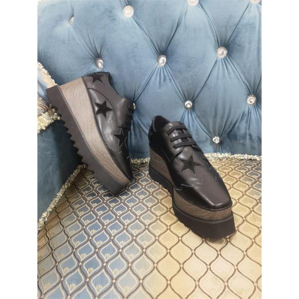  刺繍 厚底シューズ ブラック スタイリッシュ モダン STELLA McCARTNEY ステラマッカートニー コピー