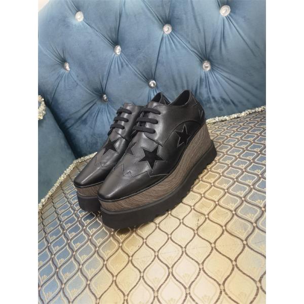  刺繍 厚底シューズ ブラック スタイリッシュ モダン STELLA McCARTNEY ステラマッカートニー コピー