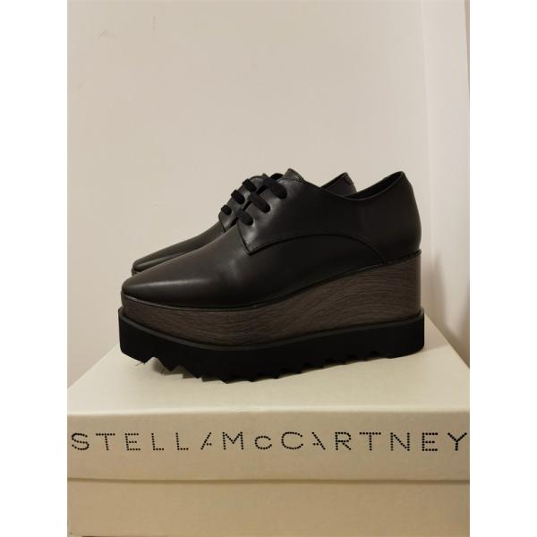 2026新作 ブラック STELLA McCARTNEY ステラマッカートニー コピー 厚底シューズ シンプル 洗練