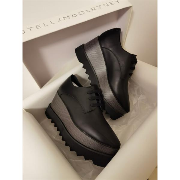 2026新作 ブラック STELLA McCARTNEY ステラマッカートニー コピー 厚底シューズ シンプル 洗練