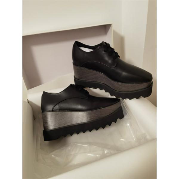 2026新作 ブラック STELLA McCARTNEY ステラマッカートニー コピー 厚底シューズ シンプル 洗練