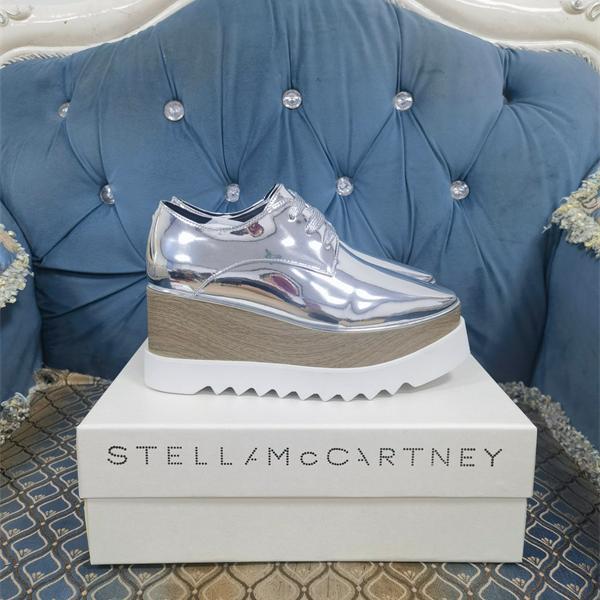 2026新作 メタリック 厚底シューズ シルバー ユニーク シック STELLA McCARTNEY ステラマッカートニー コピー