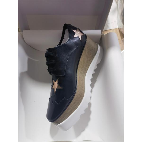 STELLA McCARTNEY ステラマッカートニー コピー 厚底シューズ ブラック シンプル スタイリッシュ