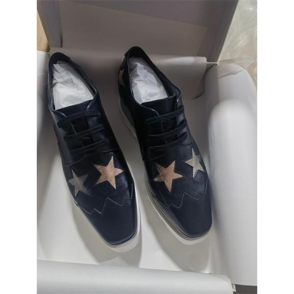 STELLA McCARTNEY ステラマッカートニー コピー 厚底シューズ ブラック シンプル スタイリッシュ