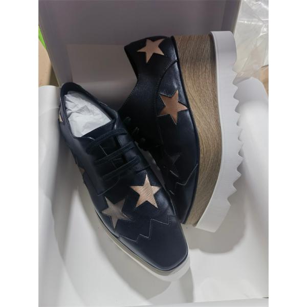 STELLA McCARTNEY ステラマッカートニー コピー 厚底シューズ ブラック シンプル スタイリッシュ