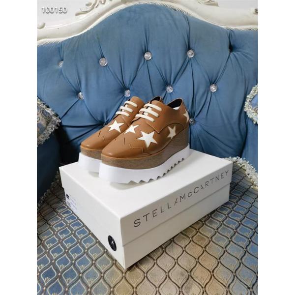 2026新作 スター装飾 厚底シューズ ブラウン STELLA McCARTNEY ステラマッカートニー コピー クラシック