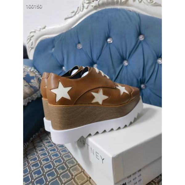 2026新作 スター装飾 厚底シューズ ブラウン STELLA McCARTNEY ステラマッカートニー コピー クラシック