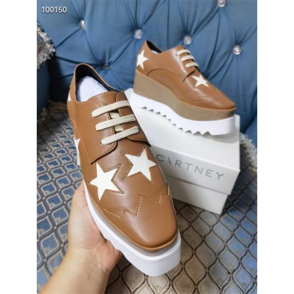 2026新作 スター装飾 厚底シューズ ブラウン STELLA McCARTNEY ステラマッカートニー コピー クラシック