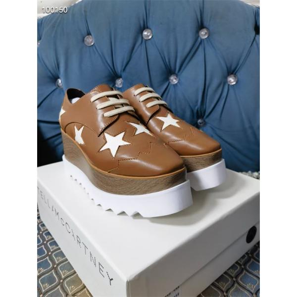 2026新作 スター装飾 厚底シューズ ブラウン STELLA McCARTNEY ステラマッカートニー コピー クラシック