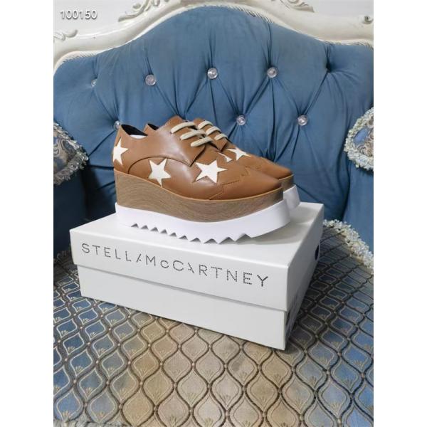 2026新作 スター装飾 厚底シューズ ブラウン STELLA McCARTNEY ステラマッカートニー コピー クラシック