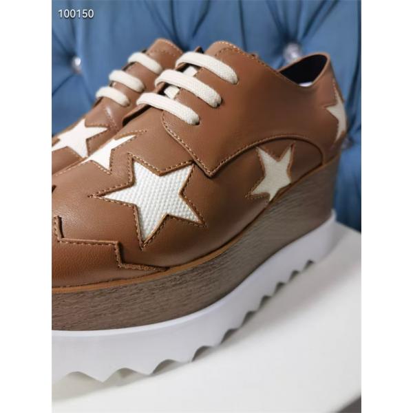2026新作 スター装飾 厚底シューズ ブラウン STELLA McCARTNEY ステラマッカートニー コピー クラシック