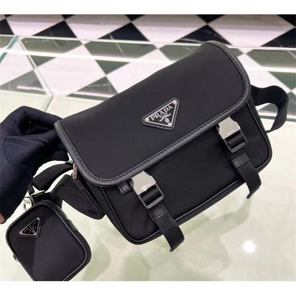 スタイリッシュ 実用的な メッセンジャーバッグ ブラック 新作 PRADA プラダ コピー