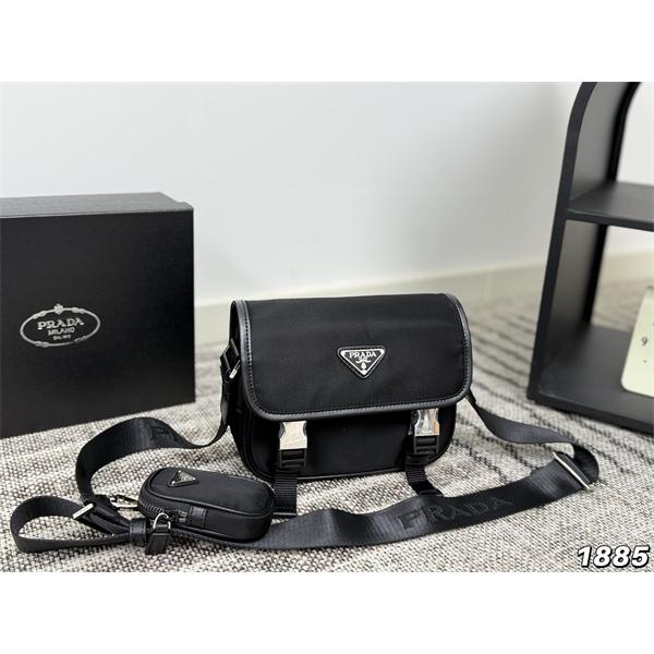 スタイリッシュ 実用的な メッセンジャーバッグ ブラック 新作 PRADA プラダ コピー