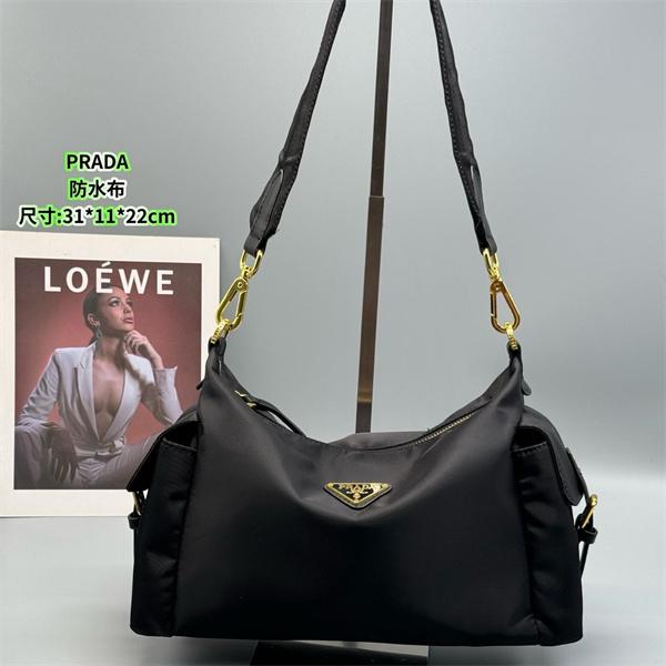 高級感 防水加工 ハンドバッグ ブラック 期間限定 2026新作 PRADA プラダ コピー