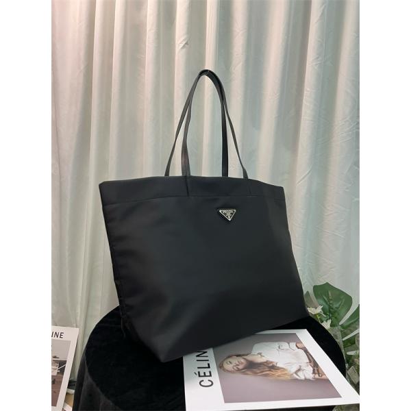 高品質 上品な トートバッグ メンズ ブラック 特選 2026新作 PRADA プラダ コピー