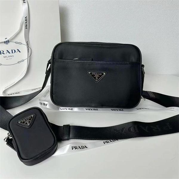 PRADA プラダ コピー 洗練された スタイリッシュな ミニバッグ メンズ ブラック 特選