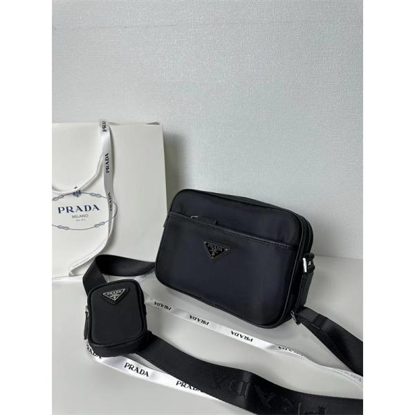 PRADA プラダ コピー 洗練された スタイリッシュな ミニバッグ メンズ ブラック 特選