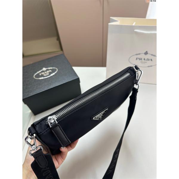 おすすめ 上品な PRADA プラダ コピー クロスボディバッグ メンズ ブラック 高評価