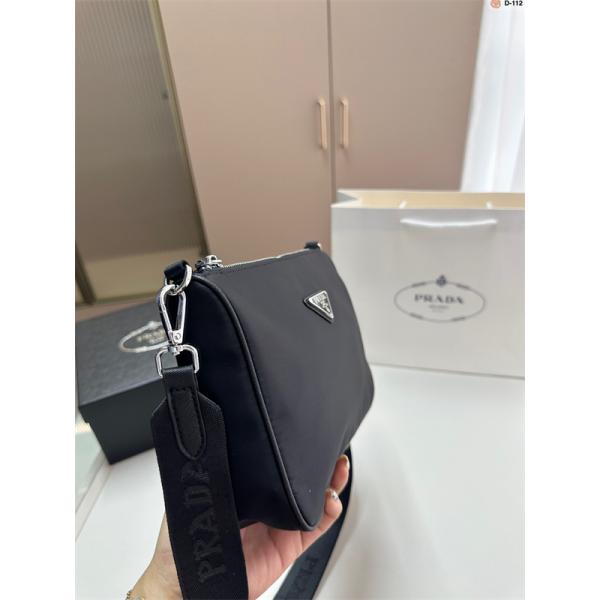 おすすめ 上品な PRADA プラダ コピー クロスボディバッグ メンズ ブラック 高評価