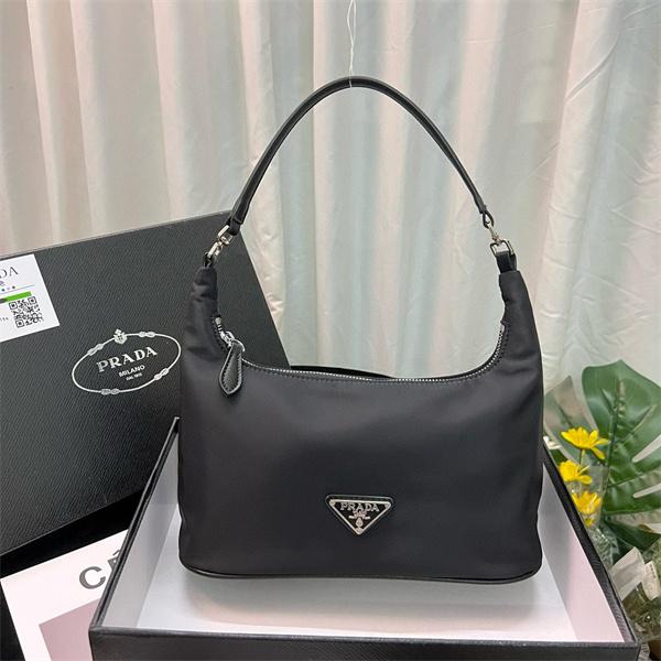 PRADA プラダ コピー シンプル エレガントな ハンドバッグ ブラック 高評価