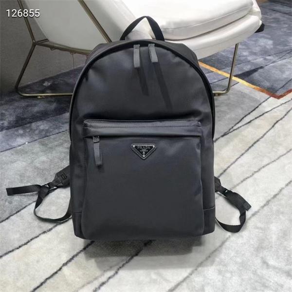 PRADA プラダ コピー プレミアム シンプルな バックパック メンズ ブラック 限定モデル