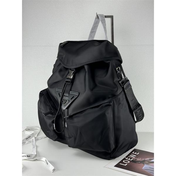 スタイリッシュ 快適な ドローコード バックパック ブラック 人気急上昇 PRADA プラダ コピー