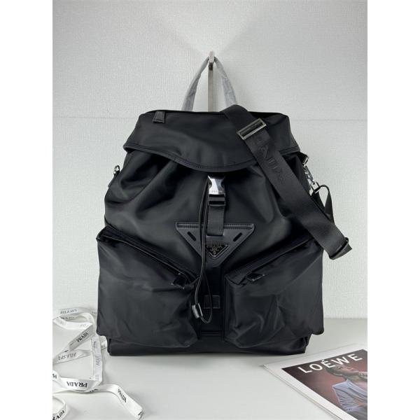 スタイリッシュ 快適な ドローコード バックパック ブラック 人気急上昇 PRADA プラダ コピー