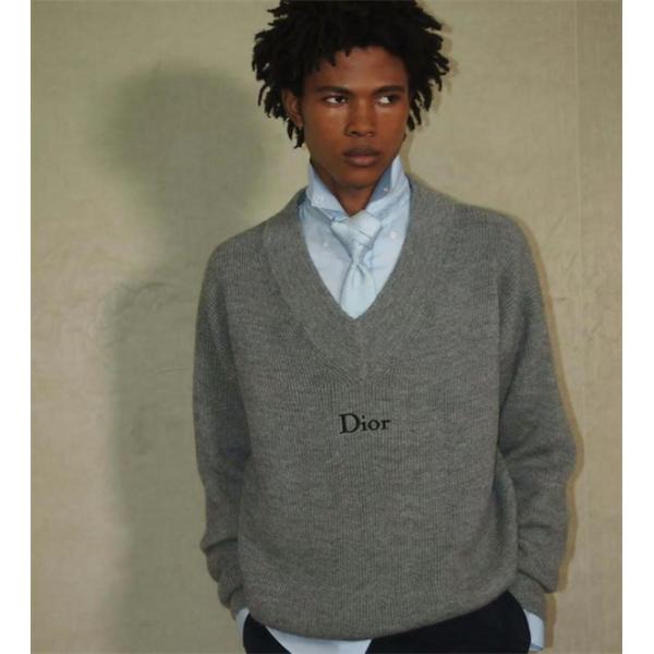 VネックDIOR♥ディオールセーターコピー2026秋冬流行りメンズトレンドニットウェア