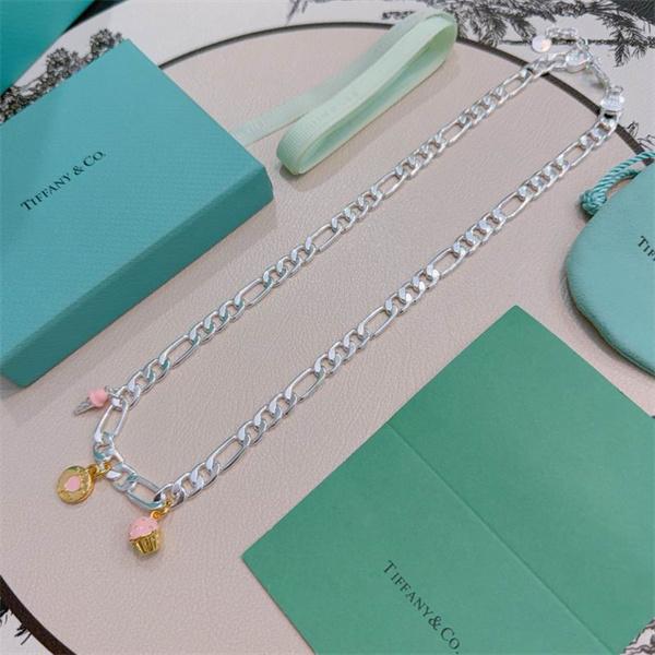 遊び心演出 レイヤード チェーン Tiffany&Co ティファニー コピー ネックレス 限定感