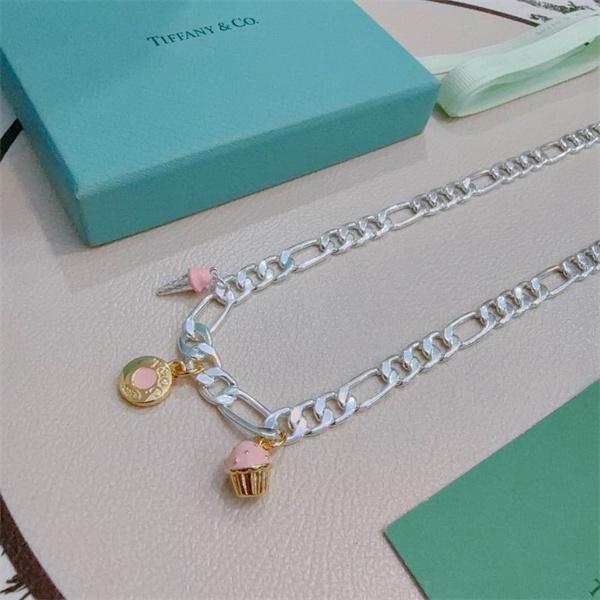 遊び心演出 レイヤード チェーン Tiffany&Co ティファニー コピー ネックレス 限定感