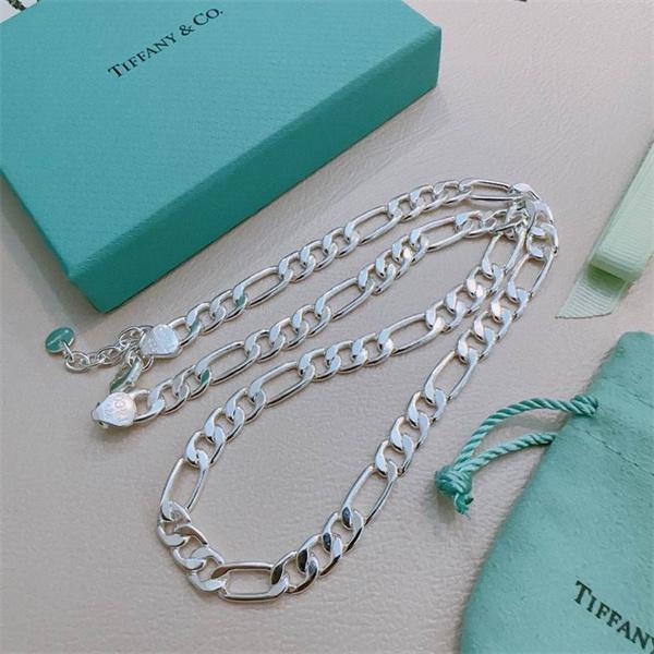 Tiffany&Co ティファニー コピー 立体バランス 洗練構成 ダブル チェーン ネックレス