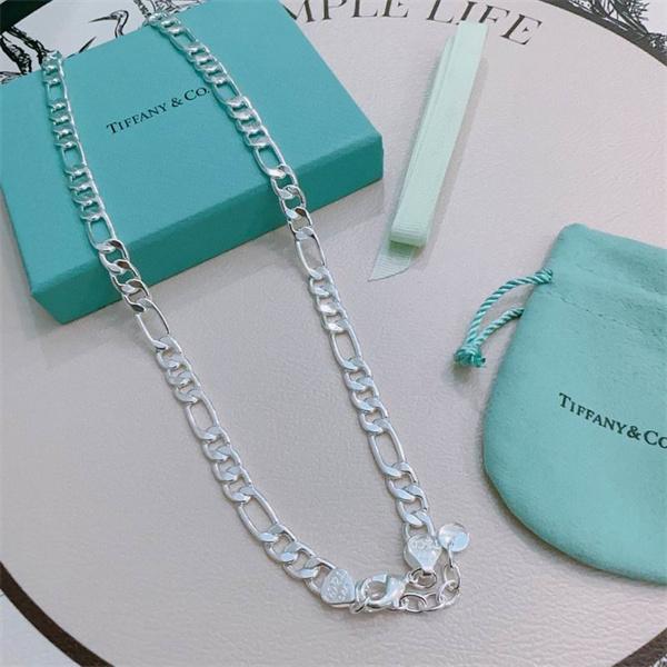 Tiffany&Co ティファニー コピー 立体バランス 洗練構成 ダブル チェーン ネックレス
