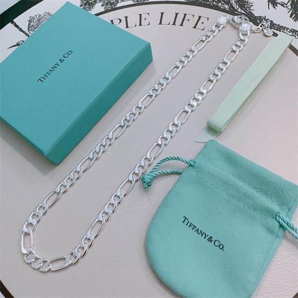 Tiffany&Co ティファニー コピー 立体バランス 洗練構成 ダブル チェーン ネックレス