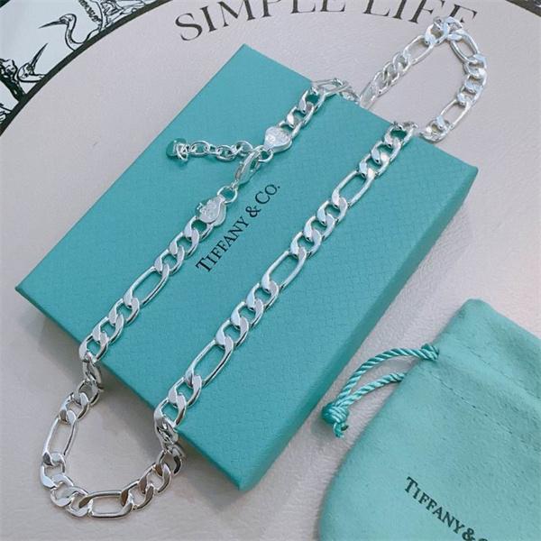 Tiffany&Co ティファニー コピー 立体バランス 洗練構成 ダブル チェーン ネックレス