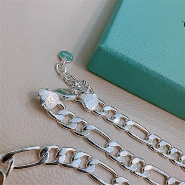 Tiffany&Co ティファニー コピー 立体バランス 洗練構成 ダブル チェーン ネックレス