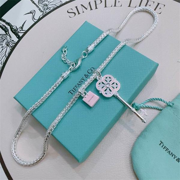 洗練アクセント コンビ チャーム ネックレス 売れ筋 Tiffany&Co ティファニー コピー