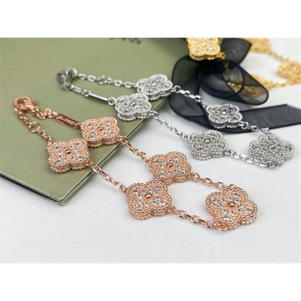 ヴァンクリーフ VCA コピー 輝度重視 クローバーモチーフ ブレスレット 希少入荷