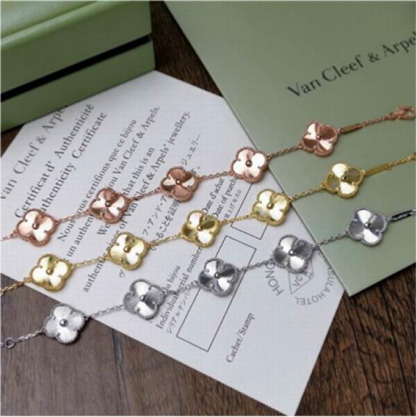 上質光沢 クローバー ブレスレット プレミアム ヴァンクリー...