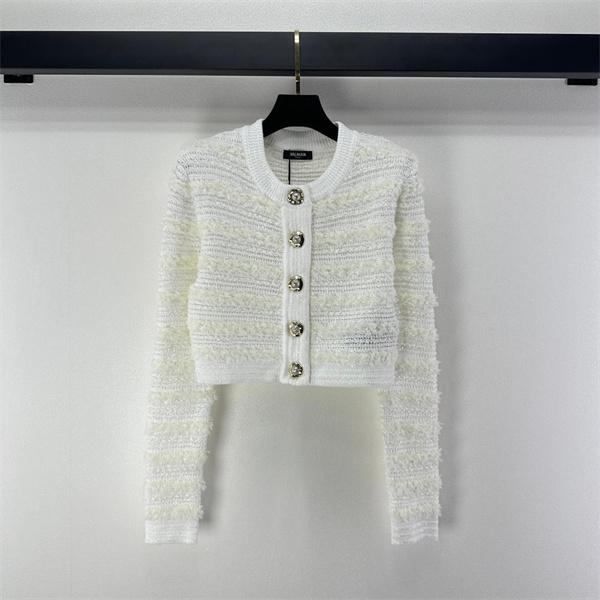 上質 ツイード調 ショート丈 ジャケット 主役級 BALMAIN バルマン コピー