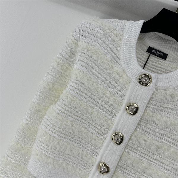 上質 ツイード調 ショート丈 ジャケット 主役級 BALMAIN バルマン コピー