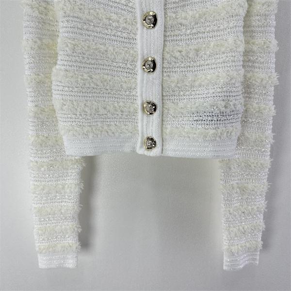 上質 ツイード調 ショート丈 ジャケット 主役級 BALMAIN バルマン コピー