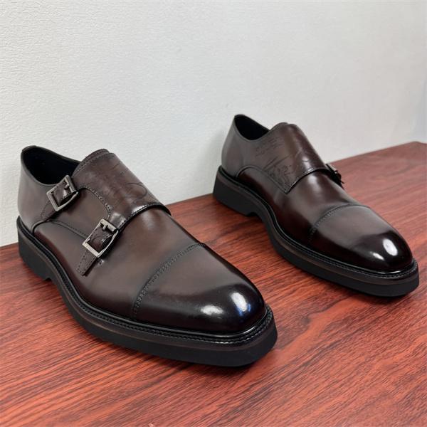 ダブルバックル 端正 レザーシューズ 大人顔 仕上げ Berluti ベルルッティ コピー