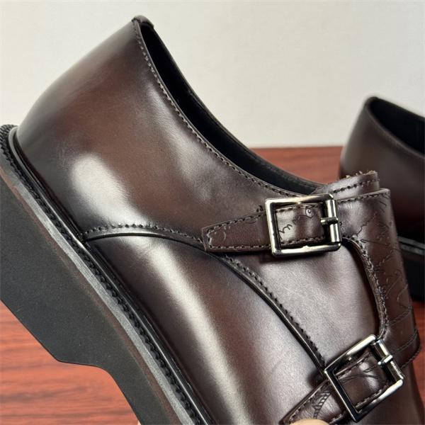 ダブルバックル 端正 レザーシューズ 大人顔 仕上げ Berluti ベルルッティ コピー