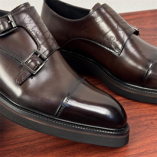 ダブルバックル 端正 レザーシューズ 大人顔 仕上げ Berluti ベルルッティ コピー