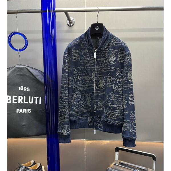 希少新作2026☆☆ベルルッティジャケットコピーBerluti上品お洒落Scrittoブルゾンメンズ