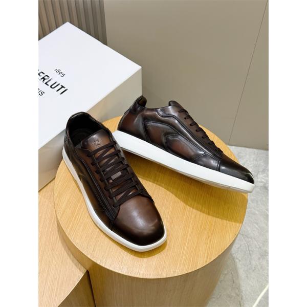 Berluti ベルルッティ コピー 人気注目 新作登場 快適フィット 都会派 レザースニーカー