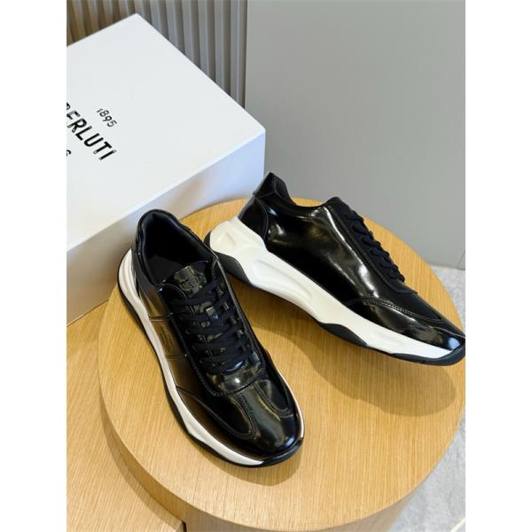 トレンド最前線 モード系 光沢仕上げ 存在感 Berluti ベルルッティ コピー スニーカー